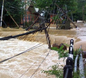 Power poles down