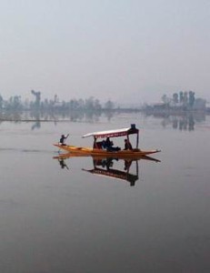 on the lake